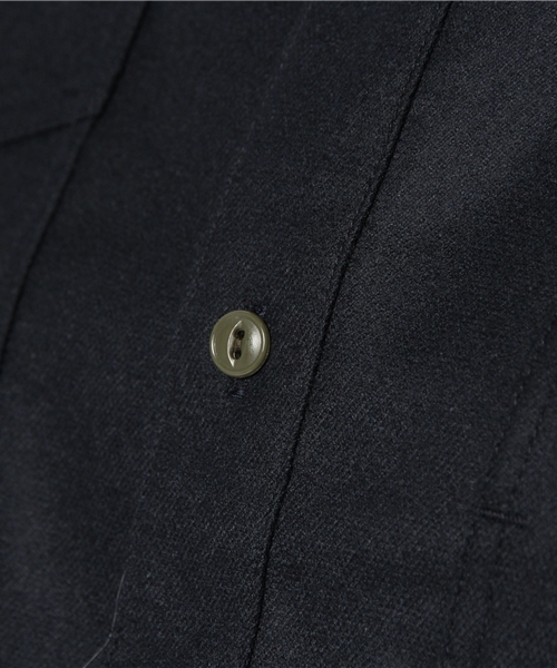 BEAMS BOY（ビームスボーイ）の「BEAMS BOY / フラノ 超チビラウンド襟 シャツ（シャツ/ブラウス・レディース・レッド系その他/ネイビー/グレー/ライトブラウン・ONE SIZE）」の12枚目の写真