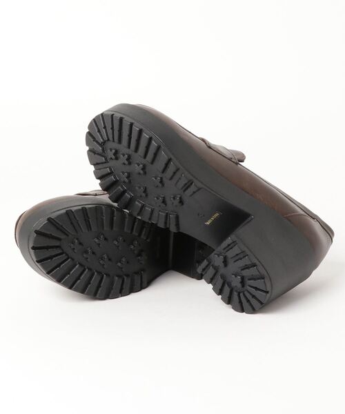 LibertyDoll（リバティードール）の「Liberty Doll / 7.5cmチャンキーヒール厚底コインローファー(3023-SA)　ボリュームソール（ローファー・レディース・ブラック/ブラック系その他/ダークブラウン/アイボリー/グレイッシュベージュ・S/M/L/LL/SS）」の9枚目の写真