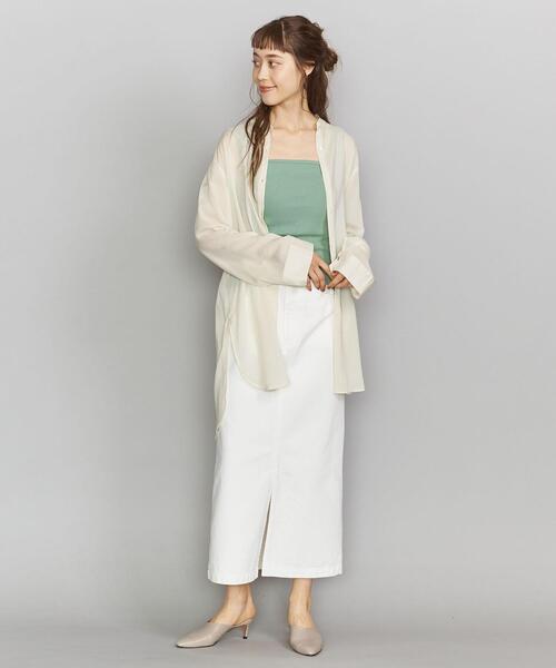 BEAUTY&YOUTH UNITED ARROWS（ビューティーアンドユースユナイテッドアローズ）の「BY テレコリブキャミソール ◆（キャミソール・レディース・ライム/ナチュラル/ブラック/ホワイト/コバルトブルー・FREE）」の17枚目の写真