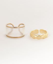 WEGO | WEGO/【2点セット】クリアリング(リング)