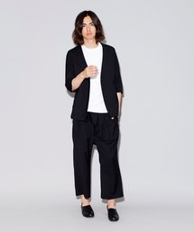 【NO ID.】TR Stretch No Collar 1B 3/4 Sleeve Jacket / TR ストレッチ ノーカラー 1ボタン 7分袖 ジャケット