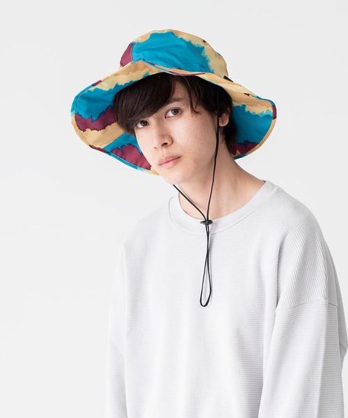 KiU(キウ)の「UV&RAINパッカブルサファリハット【3】(ハット・メンズ・ホワイト系その他/カラフル/イエロー系その他/ブラック系その他2/チェック/ブラック系その他・FREE)」の1枚目の写真
