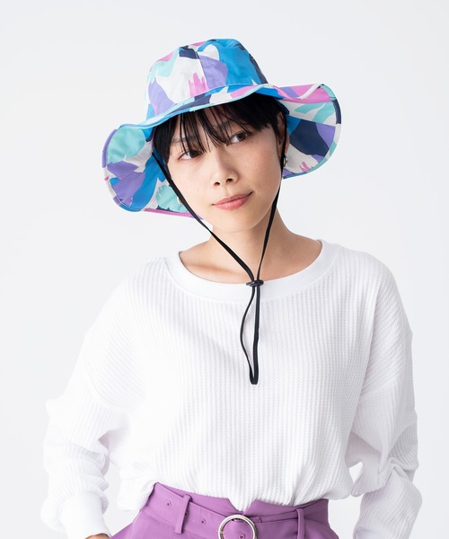 KiU(キウ)の「UV&RAINパッカブルサファリハット【3】(ハット・メンズ・ホワイト系その他/カラフル/イエロー系その他/ブラック系その他2/チェック/ブラック系その他・FREE)」の6枚目の写真