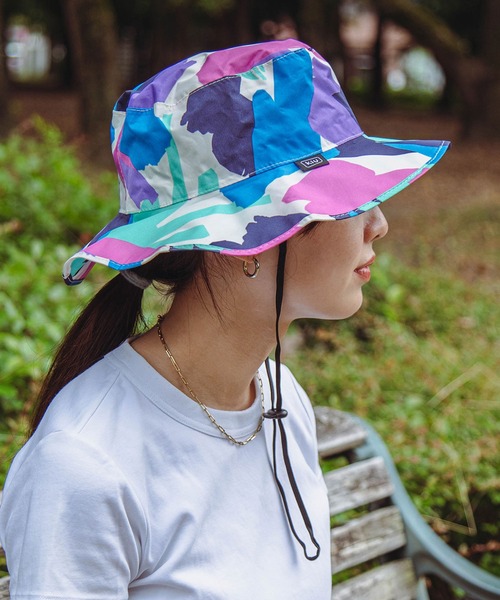 KiU(キウ)の「UV&RAINパッカブルサファリハット【3】(ハット・メンズ・ホワイト系その他/カラフル/イエロー系その他/ブラック系その他2/チェック/ブラック系その他・FREE)」の22枚目の写真