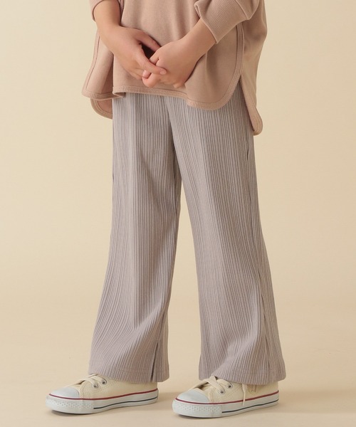 BAYFLOW（ベイフロー）の「[KIDS]リブワイドパンツ（その他パンツ・キッズ・ブラック/グレー/サックスブルー・SMALL/MEDIUM/LARGE/X-LARGE/XX-LARGE）」の3枚目の写真