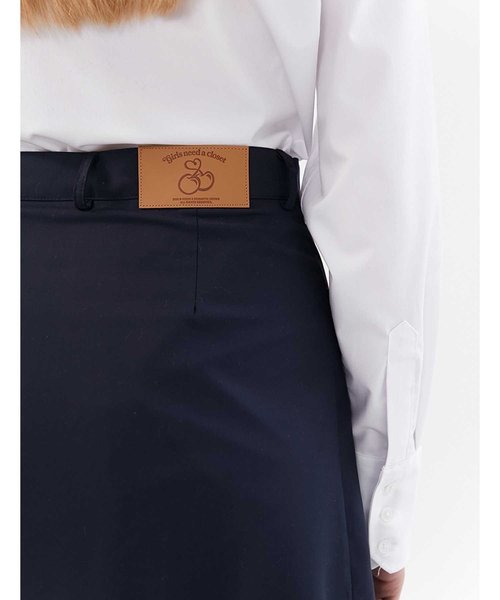 KIRSH（キルシー）の「『ROMANTIC CROWN』WRAP SKIRT PANTS/ラップスカート（スカート・レディース・ブラック/ネイビー・S/M）」の4枚目の写真