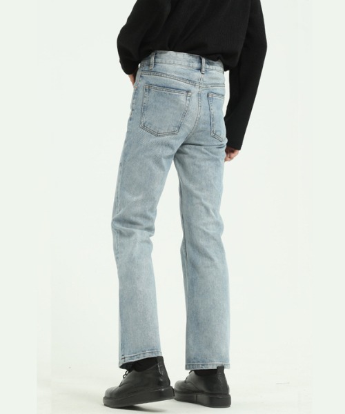 CORPUS TOKYO(コーパス トーキョー)の「Lazy Tokyo フレアデニム(デニムパンツ・メンズ・ブラック/サックスブルー/ブルー/ブラック系その他/インディゴブルー/ブルー系その他・1/2/4/3)」の16枚目の写真