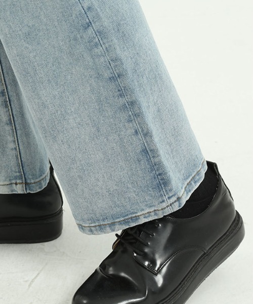 CORPUS TOKYO(コーパス トーキョー)の「Lazy Tokyo フレアデニム(デニムパンツ・メンズ・ブラック/サックスブルー/ブルー/ブラック系その他/インディゴブルー/ブルー系その他・1/2/4/3)」の18枚目の写真