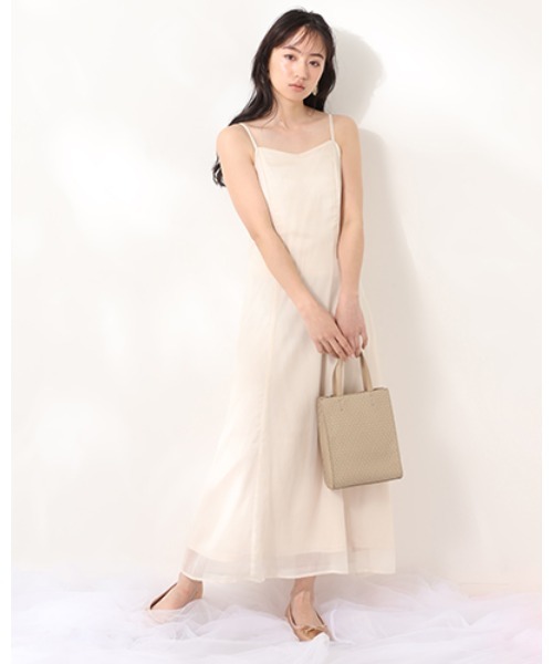 one after another NICE CLAUP（ワンアフターアナザーナイスクラップ）の「【web限定】シアーシャツセットキャミワンピース（ワンピース・レディース・アイボリー/ホワイト系その他/スモークピンク・FREE）」の11枚目の写真