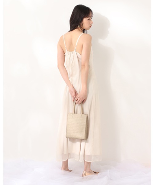 one after another NICE CLAUP（ワンアフターアナザーナイスクラップ）の「【web限定】シアーシャツセットキャミワンピース（ワンピース・レディース・アイボリー/ホワイト系その他/スモークピンク・FREE）」の8枚目の写真