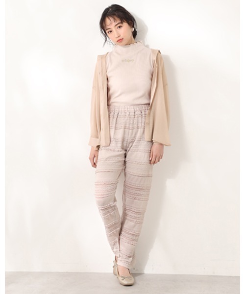 one after another NICE CLAUP（ワンアフターアナザーナイスクラップ）の「【web限定】シアーシャツセットキャミワンピース（ワンピース・レディース・アイボリー/ホワイト系その他/スモークピンク・FREE）」の14枚目の写真