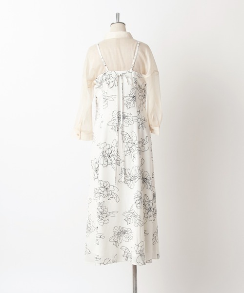 one after another NICE CLAUP（ワンアフターアナザーナイスクラップ）の「【web限定】シアーシャツセットキャミワンピース（ワンピース・レディース・アイボリー/ホワイト系その他/スモークピンク・FREE）」の6枚目の写真