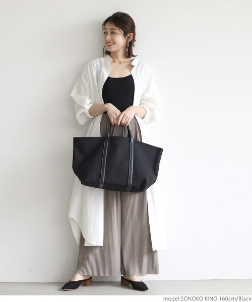 coca（coca）（コカ）の「大人上品トートバック（トートバッグ・レディース・ブラック/アイボリー・ONE SIZE）」の11枚目の写真