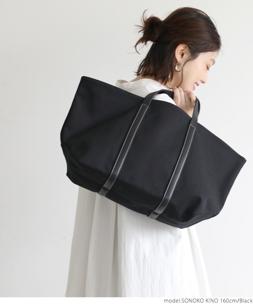 coca（coca）（コカ）の「大人上品トートバック（トートバッグ・レディース・ブラック/アイボリー・ONE SIZE）」の12枚目の写真