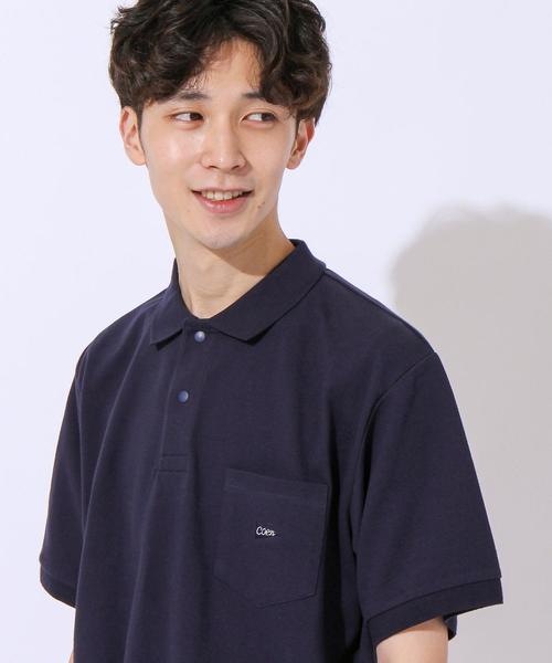 coen（コーエン）の「【吸水速乾】CVCスナップボタンベーシックポロシャツ（ポロシャツ・メンズ・ネイビー/グレー・X-LARGE/LARGE/MEDIUM/SMALL）」の7枚目の写真