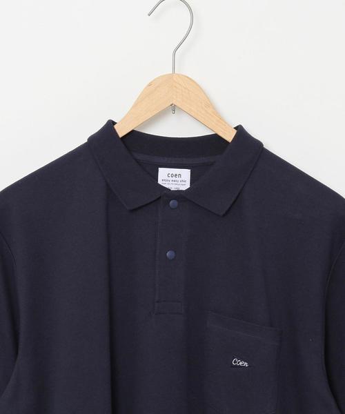 coen（コーエン）の「【吸水速乾】CVCスナップボタンベーシックポロシャツ（ポロシャツ・メンズ・ネイビー/グレー・X-LARGE/LARGE/MEDIUM/SMALL）」の12枚目の写真