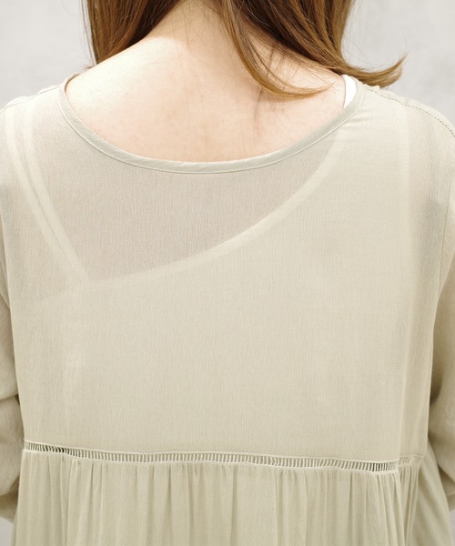 DouDou（ドゥドゥ）の「ハシゴレース2WAYワンピース（ワンピース・レディース・ブラック/カーキ・FREE）」の16枚目の写真