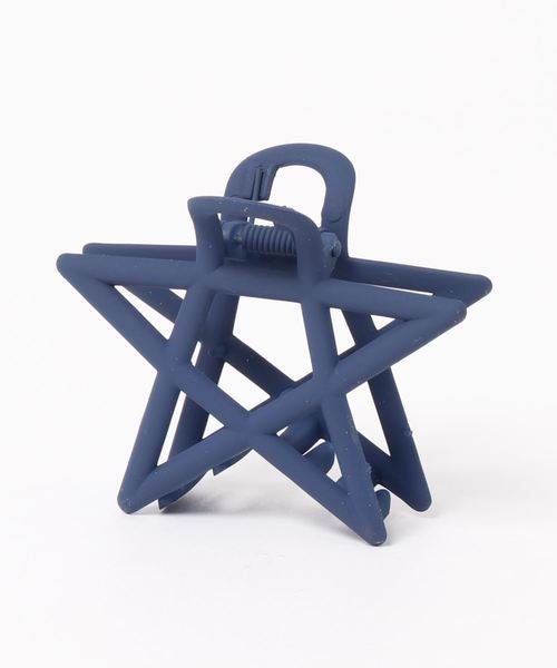 Fun & Daily（ファンアンドデイリー）の「F&D : マットスターヘアクリップ（バレッタ/ヘアクリップ・レディース・ブラウン/グリーン/ネイビー/ピンク/オレンジ・FREE）」の3枚目の写真