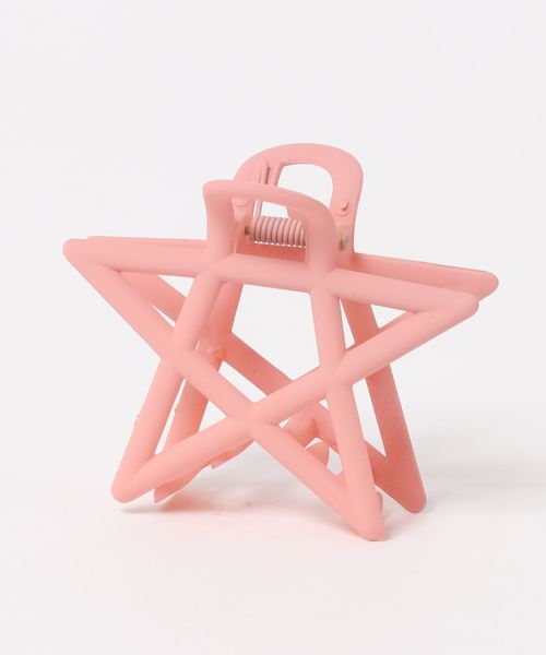 Fun & Daily（ファンアンドデイリー）の「F&D : マットスターヘアクリップ（バレッタ/ヘアクリップ・レディース・ブラウン/グリーン/ネイビー/ピンク/オレンジ・FREE）」の4枚目の写真