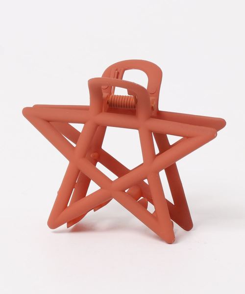 Fun & Daily（ファンアンドデイリー）の「F&D : マットスターヘアクリップ（バレッタ/ヘアクリップ・レディース・ブラウン/グリーン/ネイビー/ピンク/オレンジ・FREE）」の5枚目の写真