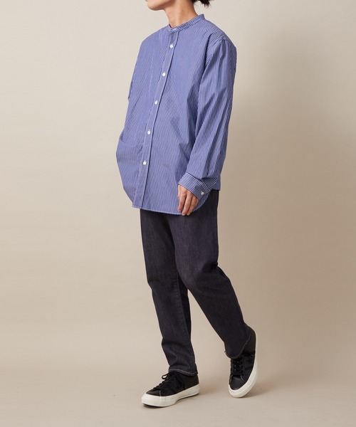 ADAM ET ROPE'(アダムエロペ)の「アソート ファーストクラシック バンドカラー 長袖シャツ(シャツ/ブラウス・メンズ・ブルー系その他/ホワイト/ブラウン系その他2・L/M)」の9枚目の写真