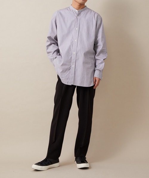 ADAM ET ROPE'(アダムエロペ)の「アソート ファーストクラシック バンドカラー 長袖シャツ(シャツ/ブラウス・メンズ・ブルー系その他/ホワイト/ブラウン系その他2・L/M)」の12枚目の写真