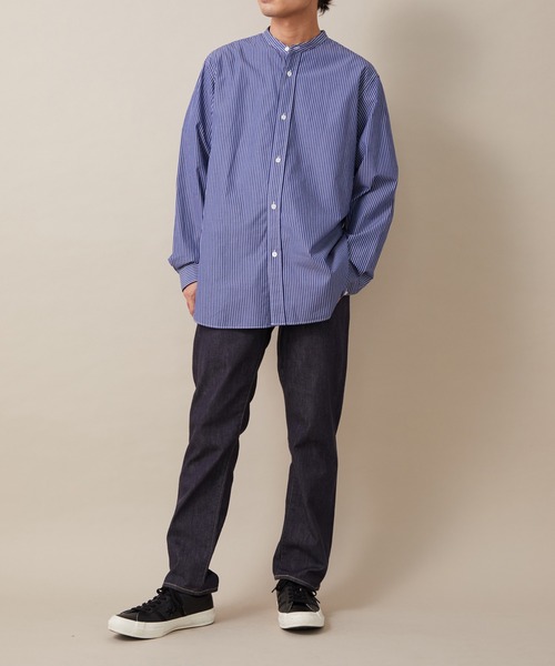 ADAM ET ROPE'(アダムエロペ)の「アソート ファーストクラシック バンドカラー 長袖シャツ(シャツ/ブラウス・メンズ・ブルー系その他/ホワイト/ブラウン系その他2・L/M)」の13枚目の写真