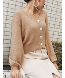 【ZOZO限定】配色サイドレースアップカーディガン