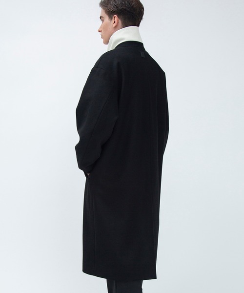 F（エフ）（エフ）の「【F】DOUBLE CHESTER COAT（チェスターコート・メンズ・ブラック・1/2）」の2枚目の写真