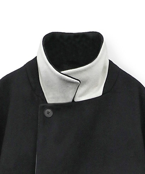 F（エフ）（エフ）の「【F】DOUBLE CHESTER COAT（チェスターコート・メンズ・ブラック・1/2）」の4枚目の写真