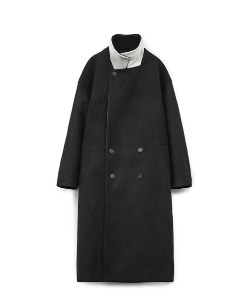 F（エフ）（エフ）の「【F】DOUBLE CHESTER COAT（チェスターコート・メンズ・ブラック・1/2）」の3枚目の写真