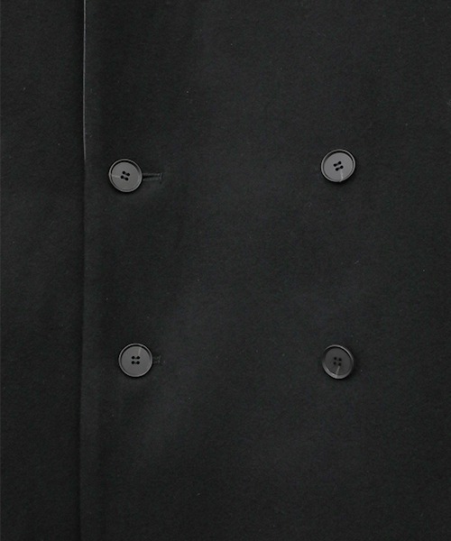 F（エフ）（エフ）の「【F】DOUBLE CHESTER COAT（チェスターコート・メンズ・ブラック・1/2）」の11枚目の写真