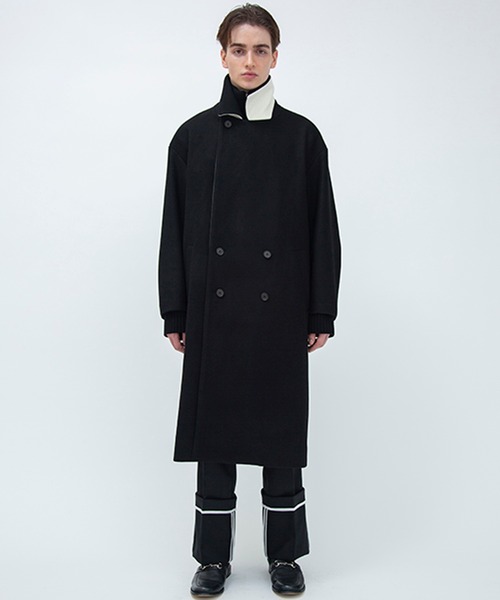 F（エフ）（エフ）の「【F】DOUBLE CHESTER COAT（チェスターコート・メンズ・ブラック・1/2）」の10枚目の写真