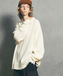 MAISON SPECIAL | 《ユニセックスアイテム》プライムオーバークラッシュ畦ニットプルオーバー【MAISON SPECIAL/メゾンスペシャル】(ニット/セーター)