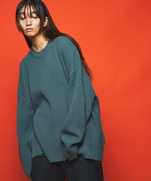 MAISON SPECIAL | 《ユニセックスアイテム》プライムオーバークラッシュ畦ニットプルオーバー【MAISON SPECIAL/メゾンスペシャル】(ニット/セーター)