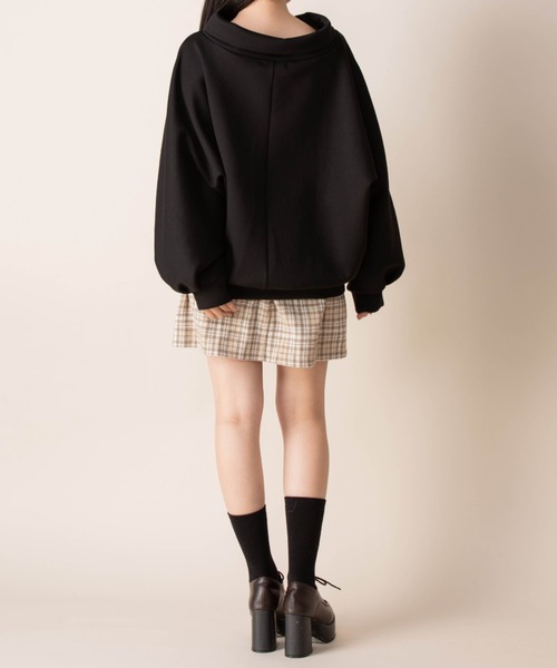 Mysa&Liina（ミーサリーナ）の「ゆるドルマンダンボールトップス（Tシャツ/カットソー・レディース・ブラック/ベージュ/アイボリー・M）」の15枚目の写真