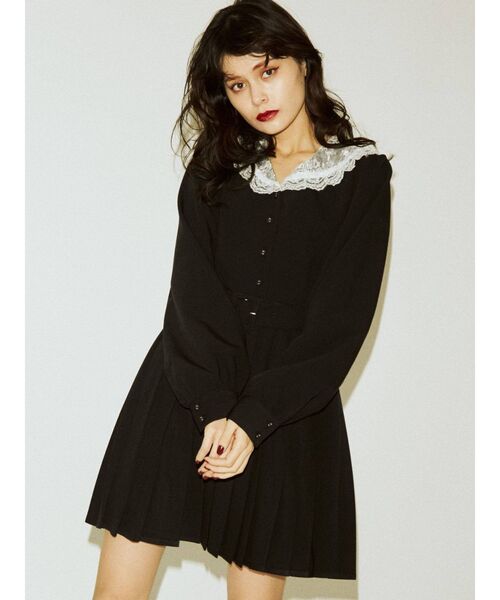 レースカラープリーツミニワンピース ワンピース Jouetie ジュエティ のファッション通販 Zozotown