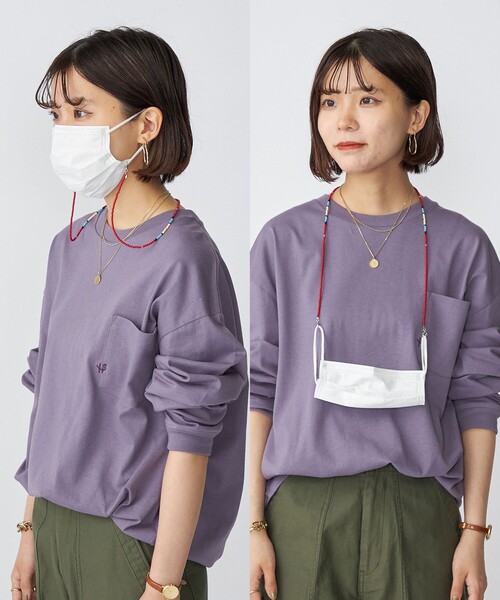 SHIPS(シップス)の「【WEB限定】SHIPS: 2WAY マスク ビーズ ストラップ(マスク・メンズ・マルチ/レッド/ブラック/ブルー・ONE SIZE)」の3枚目の写真