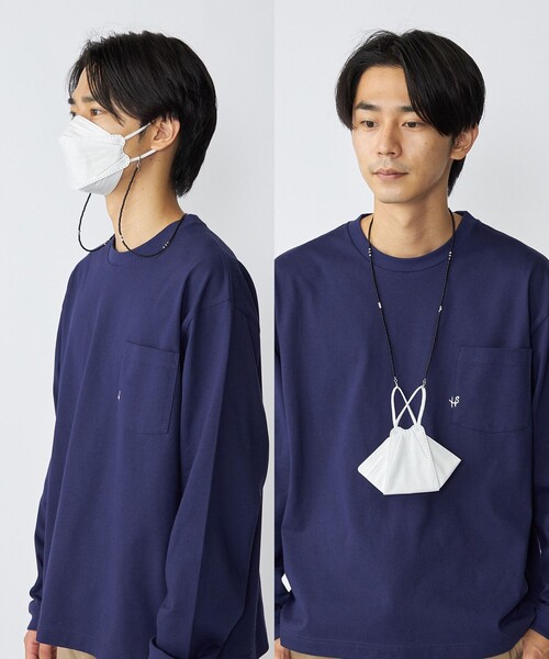 SHIPS(シップス)の「【WEB限定】SHIPS: 2WAY マスク ビーズ ストラップ(マスク・メンズ・マルチ/レッド/ブラック/ブルー・ONE SIZE)」の2枚目の写真
