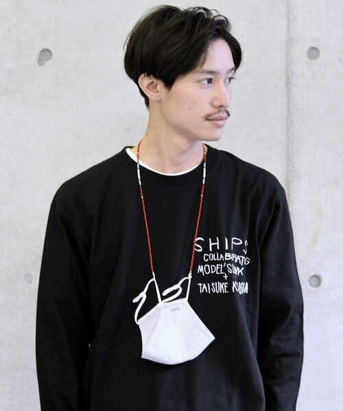 SHIPS(シップス)の「【WEB限定】SHIPS: 2WAY マスク ビーズ ストラップ(マスク・メンズ・マルチ/レッド/ブラック/ブルー・ONE SIZE)」の10枚目の写真