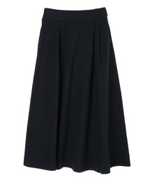 ツイルフレアフロントタックロングスカート　●＊