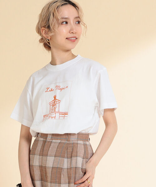 Ray BEAMS(レイビームス)の「NAIJEL GRAPH × Ray BEAMS / 別注 Magic Tシャツ▲(Tシャツ/カットソー・レディース・ホワイト・ONE SIZE)」の2枚目の写真