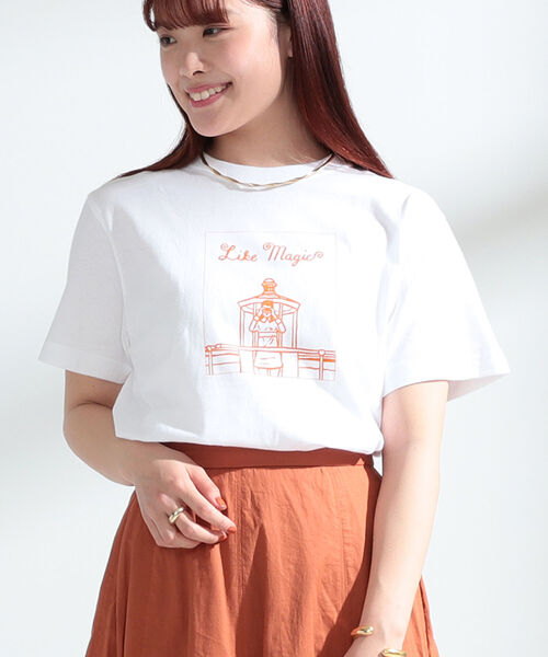 Ray BEAMS(レイビームス)の「NAIJEL GRAPH × Ray BEAMS / 別注 Magic Tシャツ▲(Tシャツ/カットソー・レディース・ホワイト・ONE SIZE)」の5枚目の写真