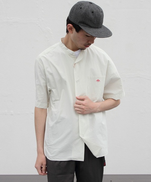DANTONコットンリネンブロードシャツ サイズ42 DANTON（ダントン）の「[DANTON/ダントン] コットンリネン