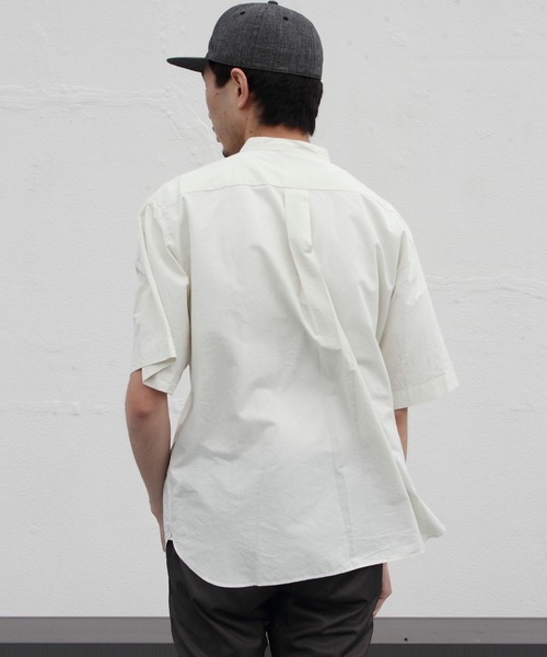 DANTON/ダントン コットンリネンブロードシャツ COTTON LINEN