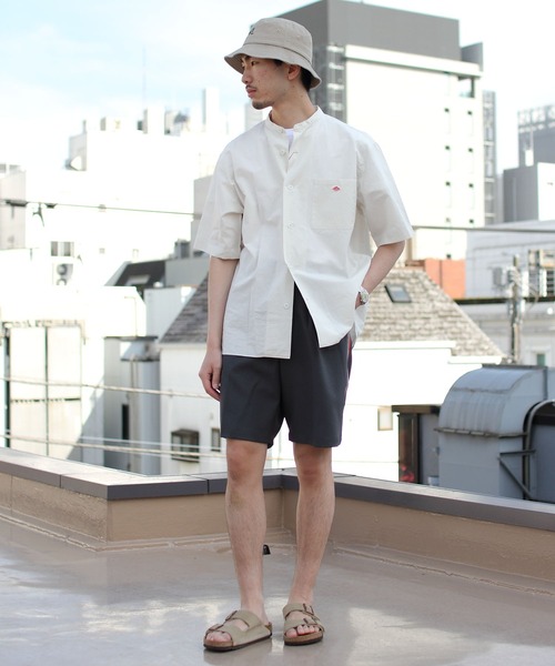 DANTON/ダントン コットンリネンブロードシャツ COTTON LINEN