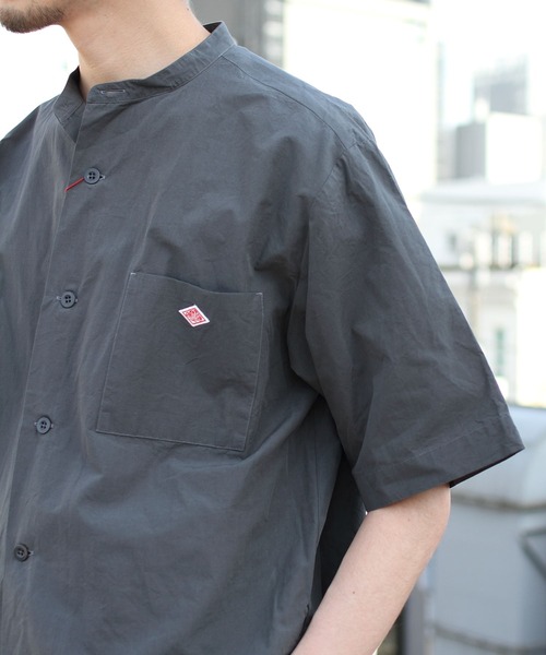 DANTON/ダントン コットンリネンブロードシャツ COTTON LINEN