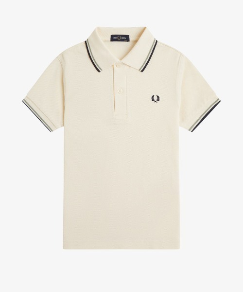 フレッドペリー 半袖ポロシャツ ベージュ FRED PERRY｜フレッドペリー（キッズ）のポロシャツ（ベージュ系・半袖