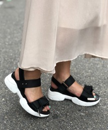 Noubel Voug Relax | リボン付き厚底スポーツサンダルｍ206(サンダル)