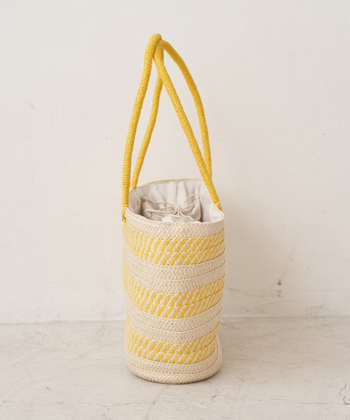 ROPE' PICNIC(ロペピクニック)の「ツートンブレード巾着付バスケット(トートバッグ・レディース・ネイビー/オレンジ/イエロー系その他・FREE)」の14枚目の写真